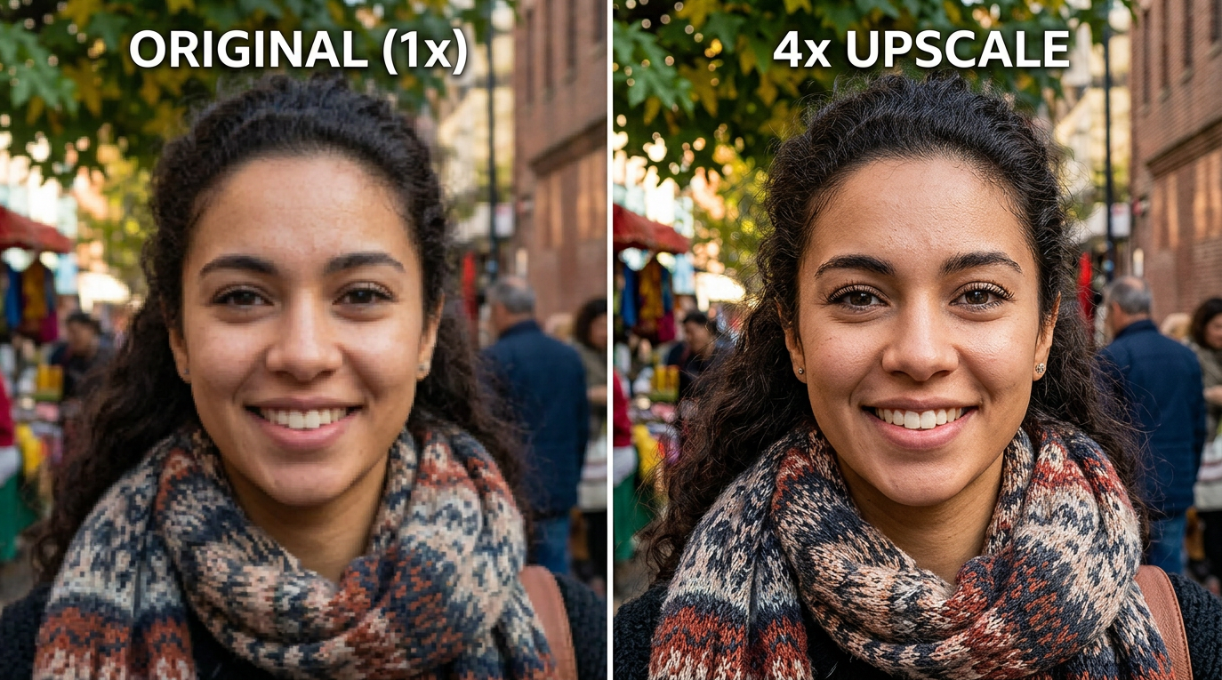 ComfyUI upscaling workflow comparing model-based and latent upscaling methods