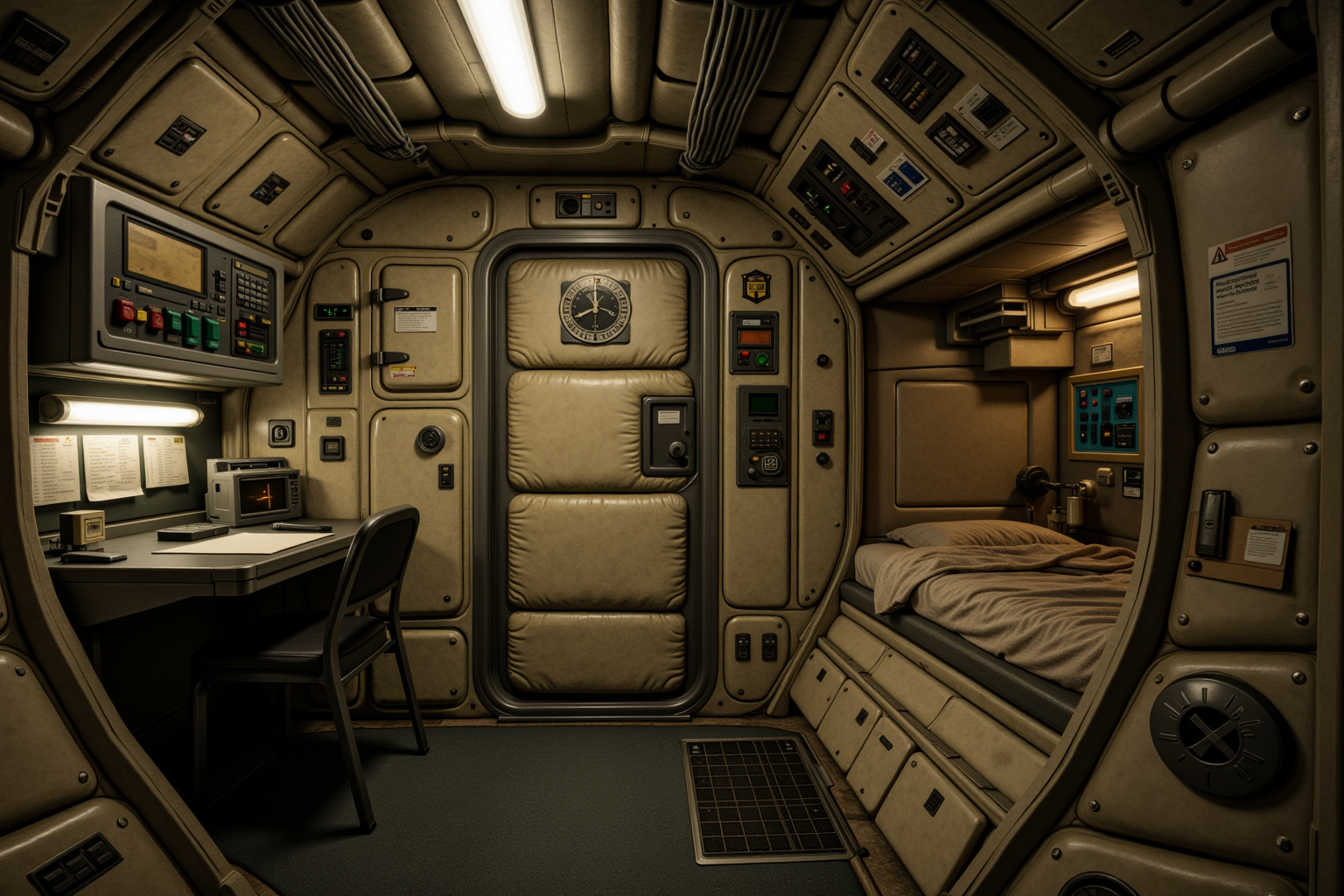 Industrial Spacecraft Interior