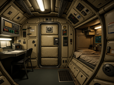 Industrial Spacecraft Interior