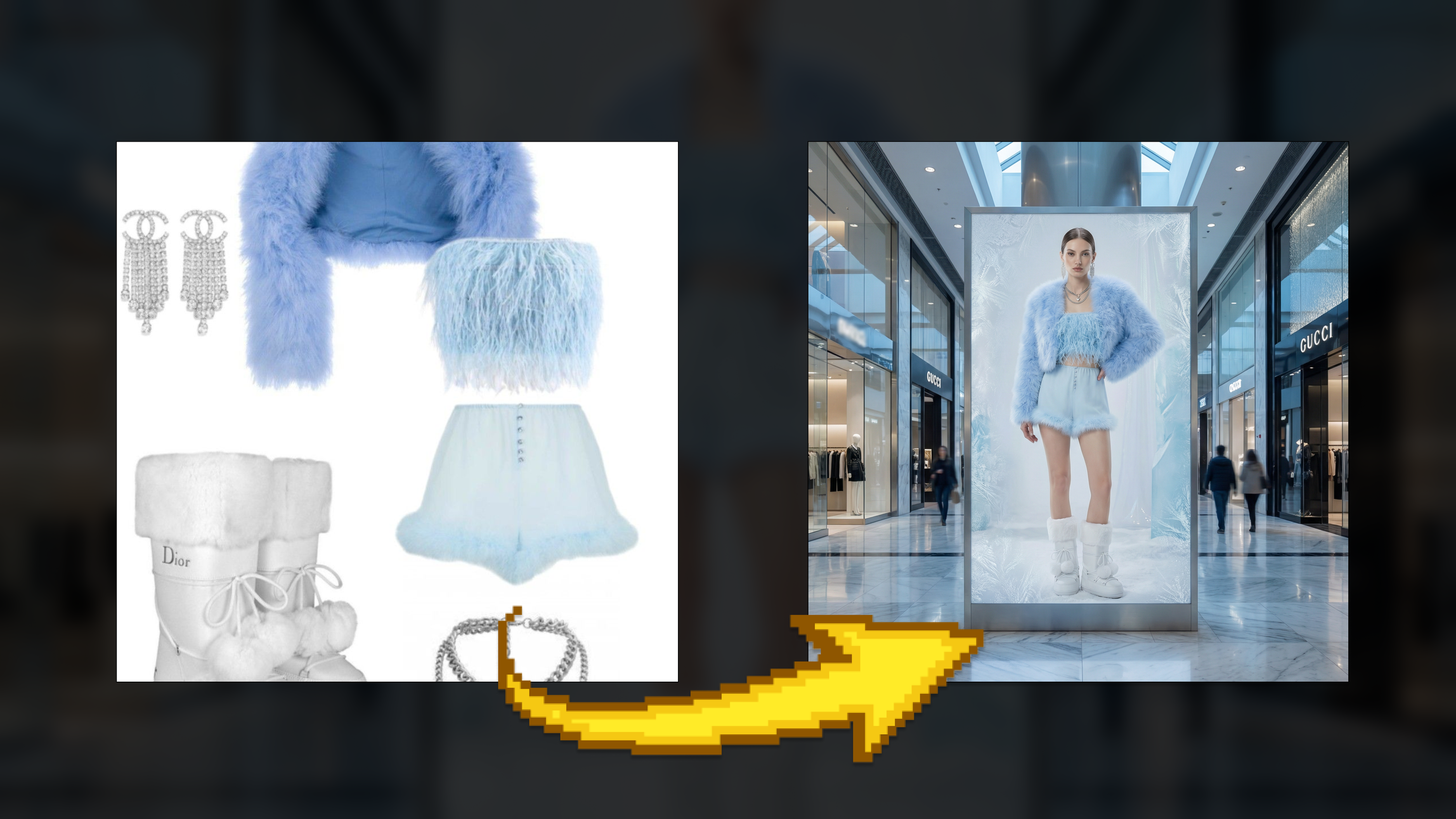 Generate Fashion Billboard Using Outfit Image