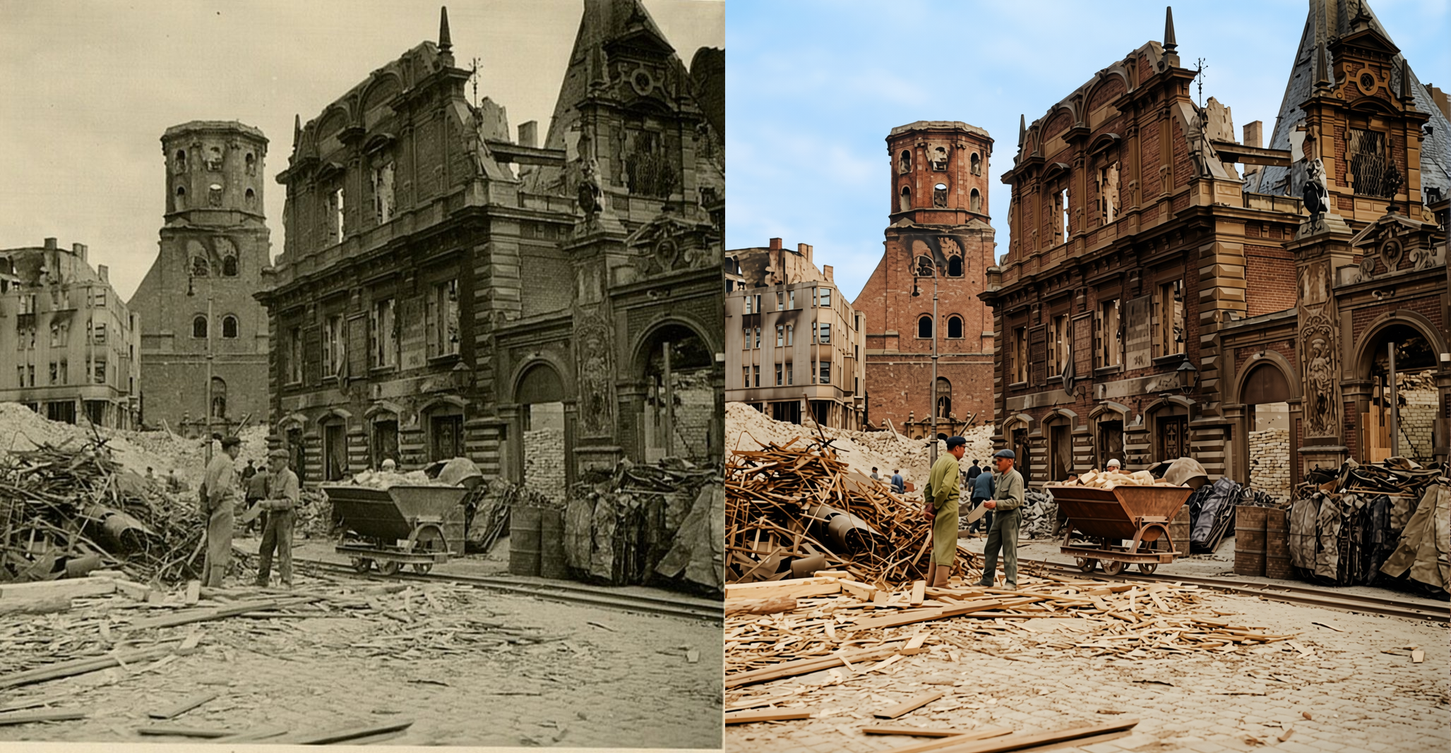 Qwen Image Edit 2511 Restore Damage Old Photograph