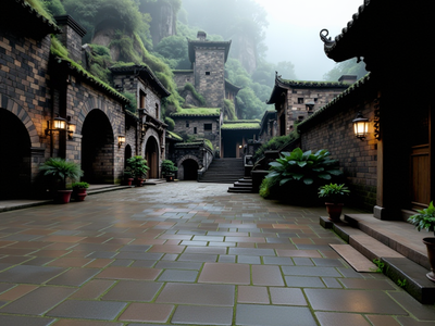 Chinese courtyard