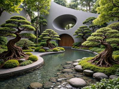 Sci-fi Bonsai Garden